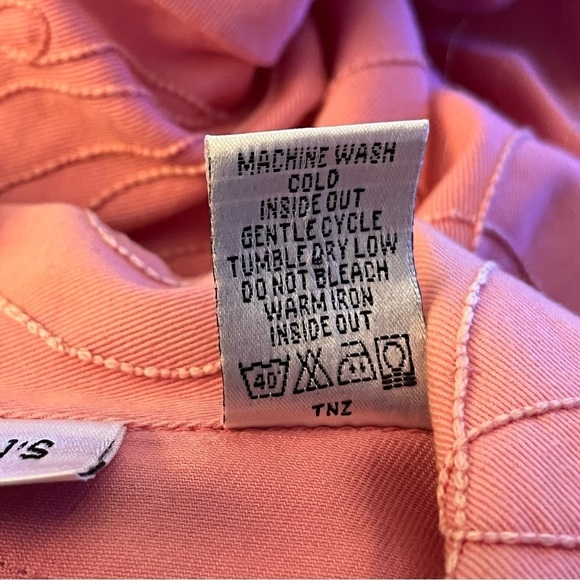 Vintage Y2K Draper’s & Damon’s Western Embroidered Button-Up Top Pink PM - Picture 4 of 5